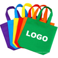 Wholesale printed logo eco friendly non-woven tote bag reusable non woven grocery shopping bags with handles